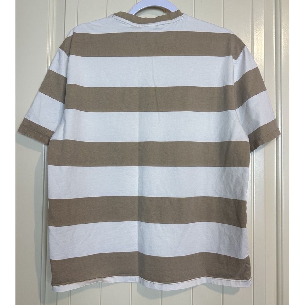 Guess Originals Striped Shirt Mens Sz S Retro Embroidered Triange‎ Patch GUC - Picture 5 of 5